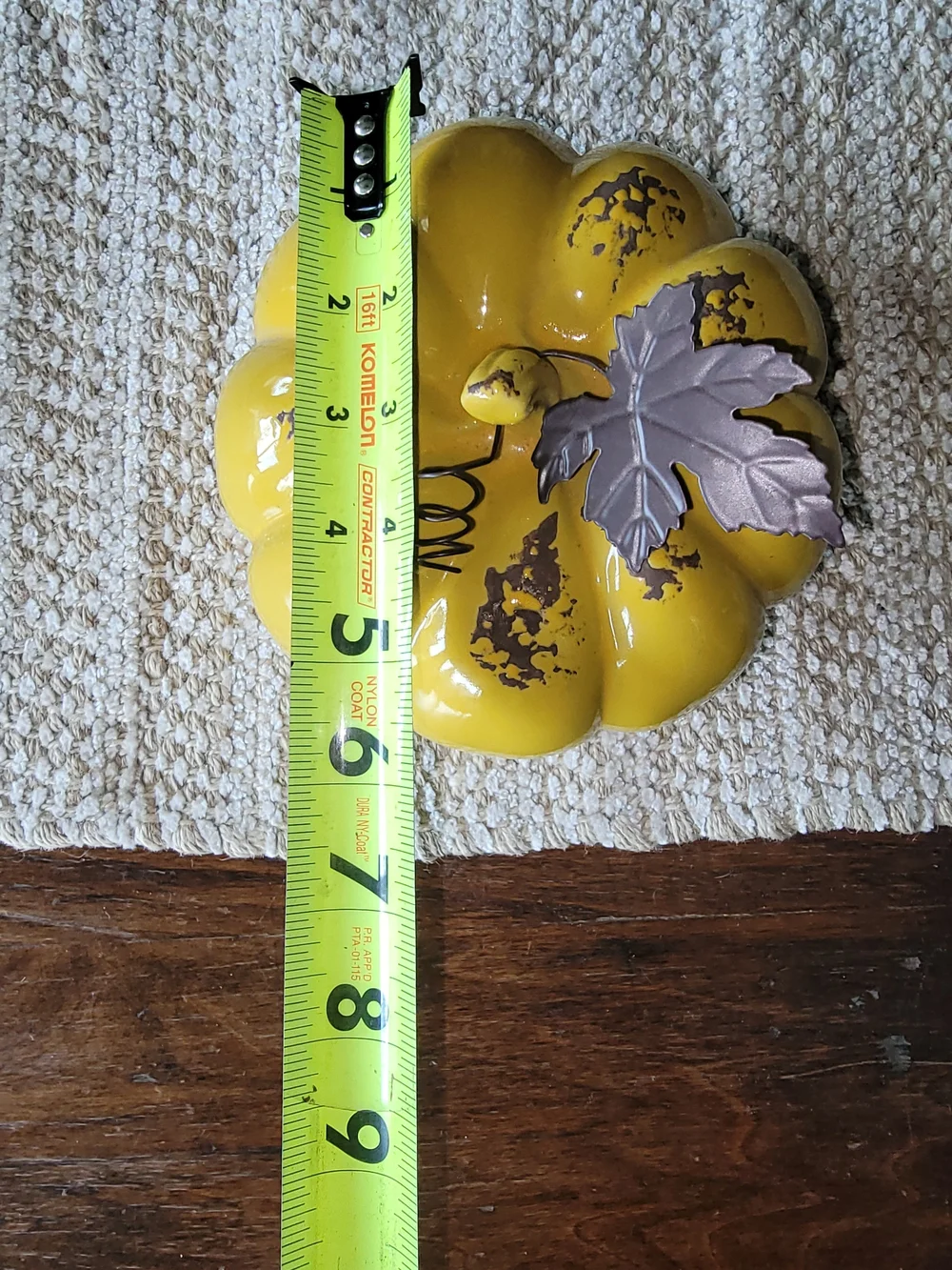 Yellow Decorative Pumpkin Centerpiece